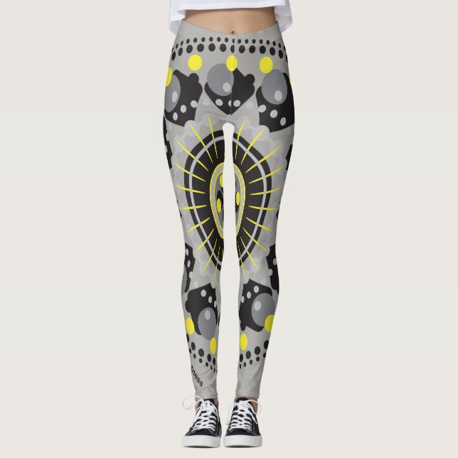 Black and Yellow Leggings (Front)