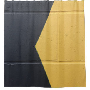 Black and yellow paint wall