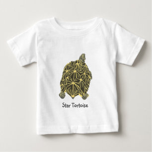Black and Yellow Star Tortoise Tshirts