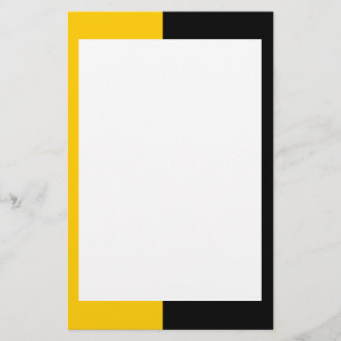 Black and Yellow Stationery