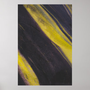 Black and yellow surface poster
