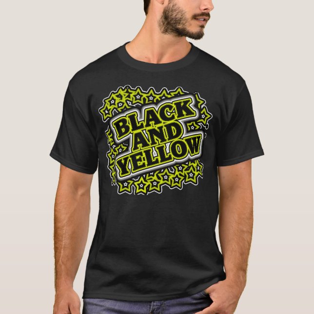 Black And Yellow -- T-Shirt (Front)