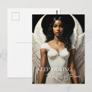 Black Angel Art Inspirational Postcard
