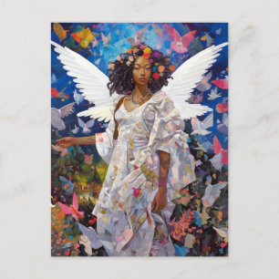 Black Angel Fantasy Art Postcard