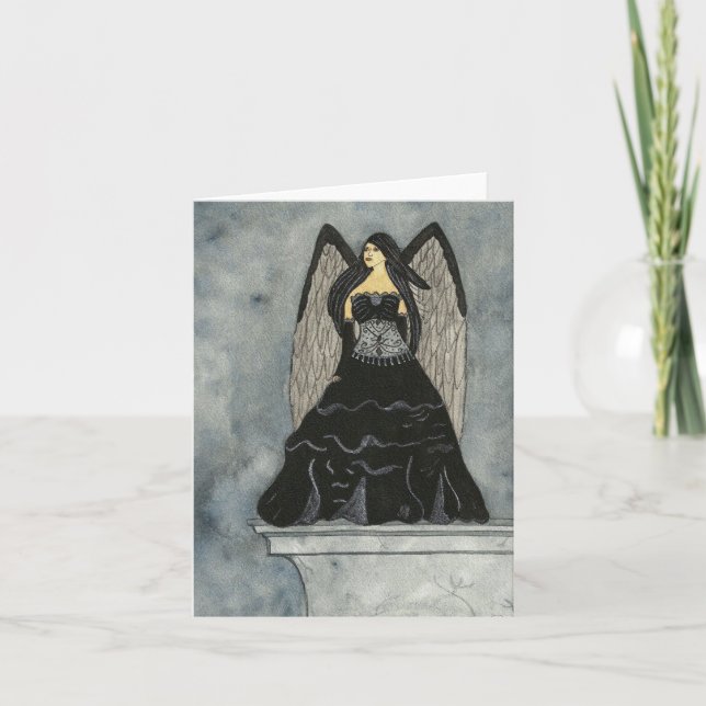 Black Angel Notecard (Front)