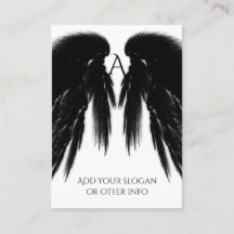 BLACK ANGEL WINGS Monogram