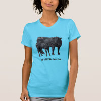 Black Angus Cow & Cute Calf