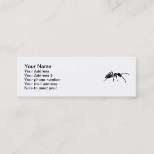 Black ant mini business card
