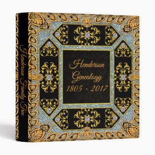 Black Antique Genealogy Family Tree Binder Album