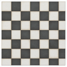 Black & Antique White Chequered (small scale)