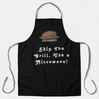 Black Apron Hamburger Food Quote