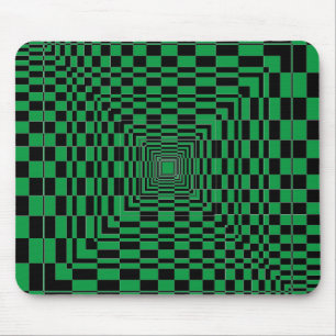 black arabesque mouse pad