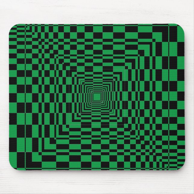 black arabesque mouse pad (Front)