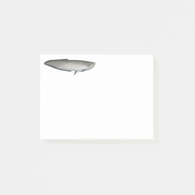 Black Arawana Post-it Notes (Front)