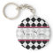 Black Argyle Keychain