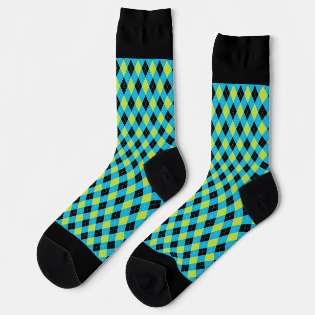 Black Argyle  Socks (Left)
