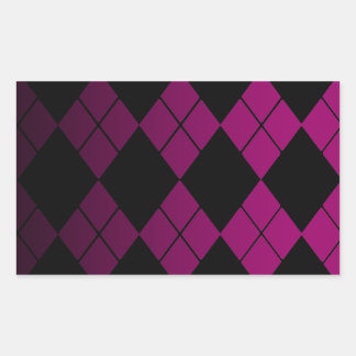 Black Argyle Sticker