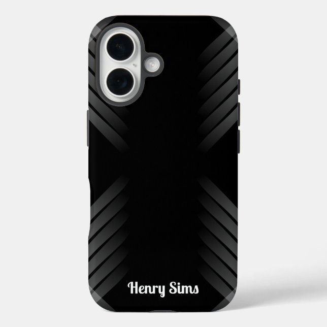 Black Armour  Case-Mate iPhone Case (Back)