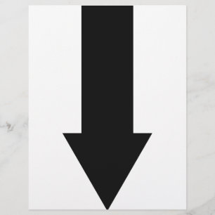 black arrow down icon flyer