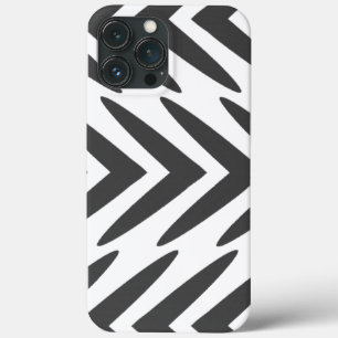 Black Arrow Heads African Print iPhone 13 Pro Max Case