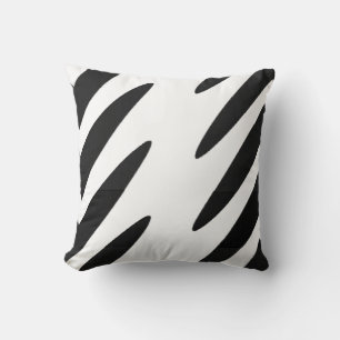 Black Arrow Heads Tribal Throw Pillow