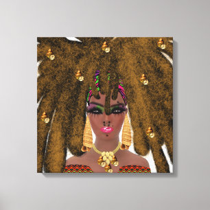Black Art On Canvas Print