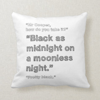 Black as Midnight - TWIN PEAKS cushion