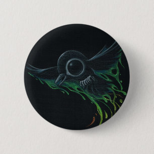 Black as pitch 2 inch round button