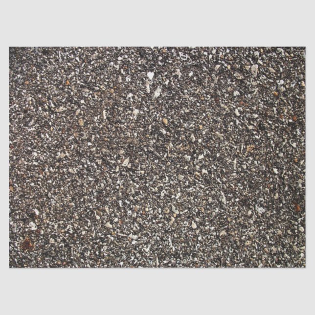Black Asphalt Print  Tissue Paper (Front)