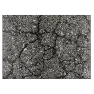 Black Asphalt Street Paving Cement Cutting Board