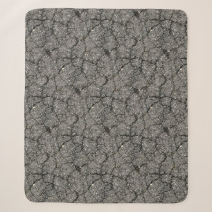 Black Asphalt Street Paving Cement Sherpa Blanket