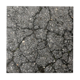 Black Asphalt Street Paving Cement Tile