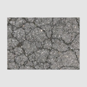 Black Asphalt Street Paving Cement Tissue Paper
