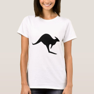 black australian kangaroo - australia T-Shirt