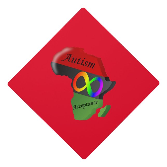 Black Autism Acceptance Tassel Topper (Front)