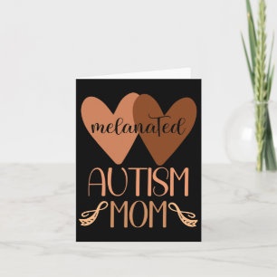 Black Autism Mom Of Autistic Son Kids Melanated Au Card