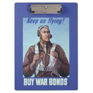 Black Aviators: U.S. WW2 Military Fighting Service Clipboard