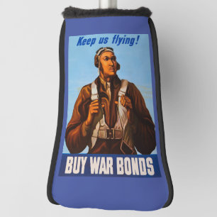 Black Aviators: U.S. WW2 Military Fighting Service Golf Head Cover