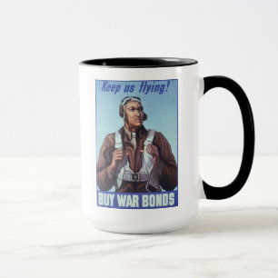 Black Aviators: U.S. WW2 Military Fighting Service Mug