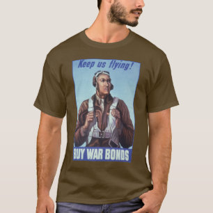 Black Aviators: U.S. WW2 Military Fighting Service T-Shirt