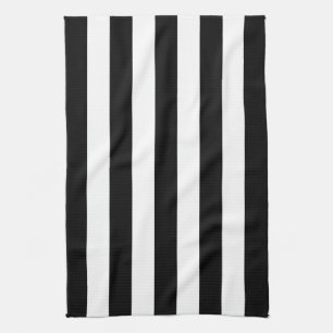 Black Awning Stripe Kitchen Towel