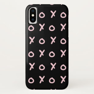 Black & Baby Pink X O XO XO's Trendy Cute Case-Mate iPhone Case