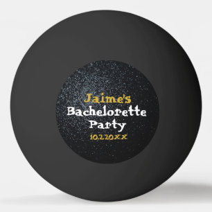 Black Bachelorette Party Event Activity Ping Pong Ball