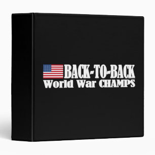 Black Back-To-Back USA Champs Binder