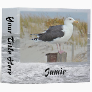 Black Backed Gull Seagull Series Binder