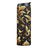 Black Background And Golden Foliage