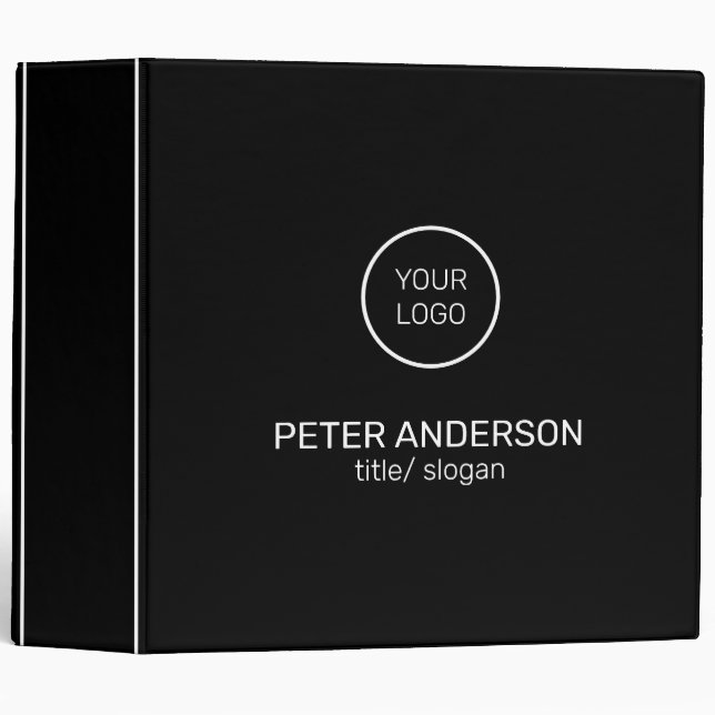 Black Background Binder (Front/Spine)