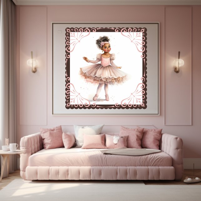 Black Ballerina, Pink Tutu, Floral Headband Poster (Creator Uploaded)