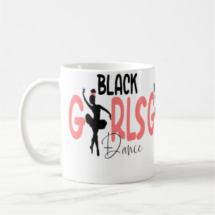 Black Ballet Dancer Natural Hair Afro Ballerina Da Coffee Mug
