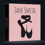 Black ballet  pointe shoes binder<br><div class="desc">Black ballet pointe shoes for the dancer in you.</div>